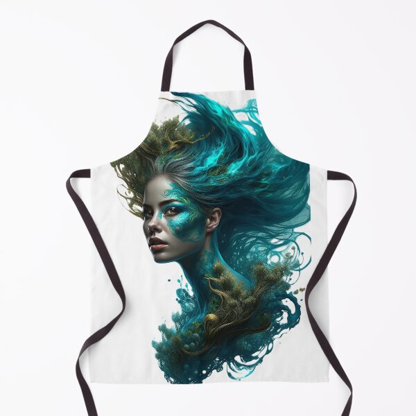 Item preview, Mystical Water Goddess – Fantasy Ocean Spirit Artwork | Amphitrite designed and sold by Mido-artister.