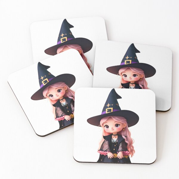 Item preview, Cute Little Witch Doll Illustration designed and sold by StormVape.