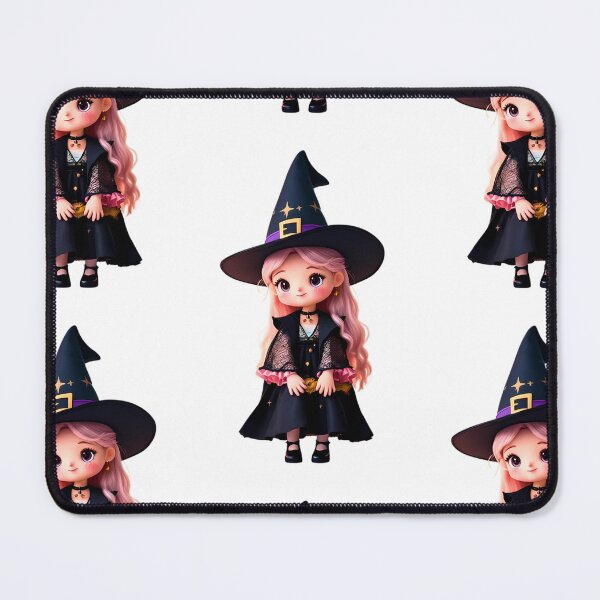 Item preview, Cute Little Witch Doll Illustration designed and sold by StormVape.