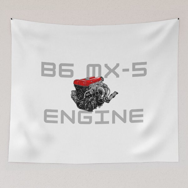Item preview, Mazda MX-5 Miata B6 Engine Illustration JDM Turbo Motor designed and sold by thundergearshop.