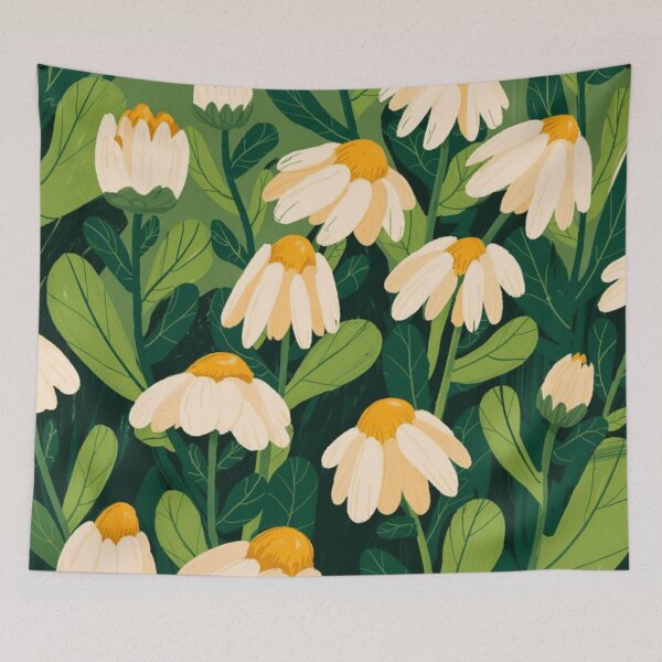 Item preview, Chamomile Flowers Illustration designed and sold by PatiMood.