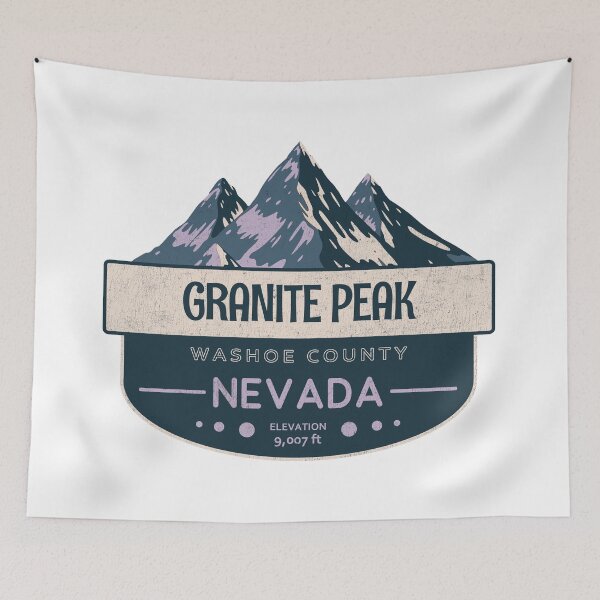 Item preview, Granite Peak, Washoe County, Nevada, Mountain Design designed and sold by Wanderful-roads.
