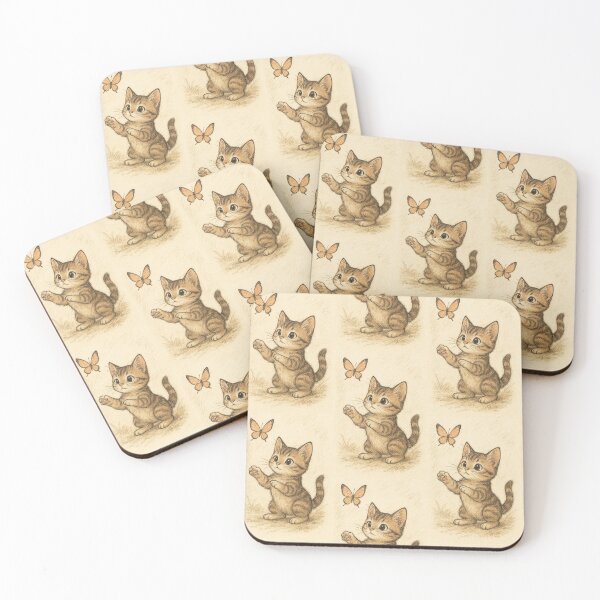 Item preview, Kitty with butterfly designed and sold by Day Dreamer.