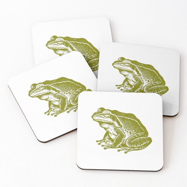 Item preview, Olive Green Bullfrog Silhouette Design designed and sold by JollyCritters.