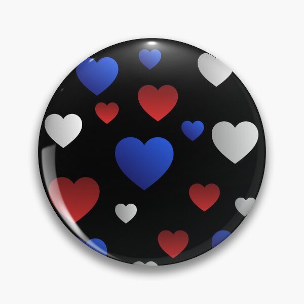 Item preview, Red white and blue hearts designed and sold by Minimalismat.