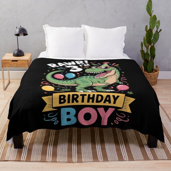 Item preview, 3 Year Old Boy 3rd Birthday Boy T Rex Dinosaur designed and sold by Sunset4Bones.