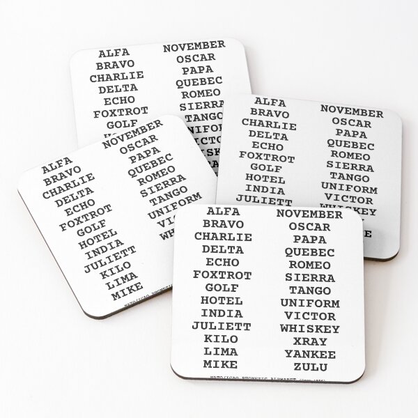 Item preview, NATO Phonetic Alphabet designed and sold by rokket2001.