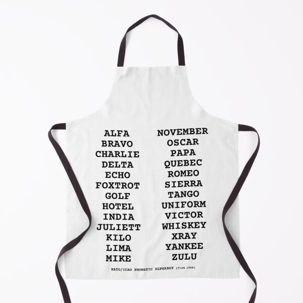 Item preview, NATO Phonetic Alphabet designed and sold by rokket2001.