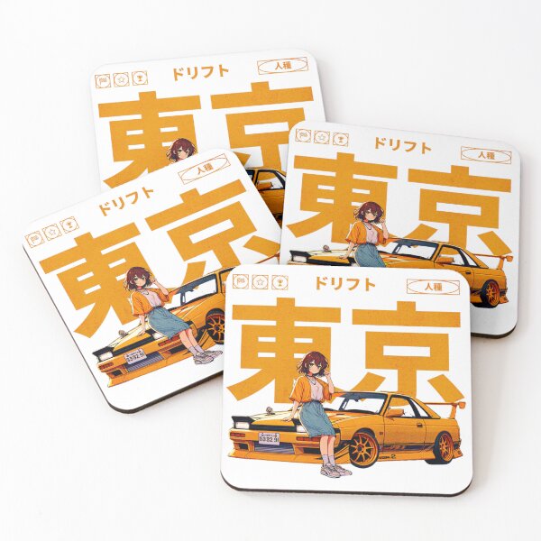 Item preview, Tokyo Drift Anime Girl JDM Car Japanese Street Racing Graphic designed and sold by thundergearshop.