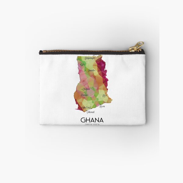 Item preview, Ghana Labelled Map designed and sold by lolomastudio.