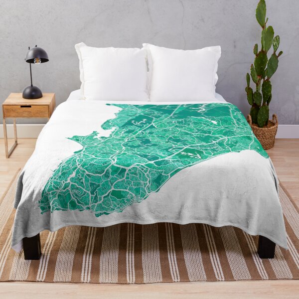 Item preview, Salvador City Map of Bahia, Brazil - Watercolor designed and sold by deMAP.