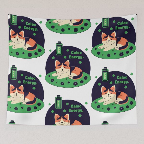 Item preview, Fluffy Calico Cat Art designed and sold by OMAR-AMANY.