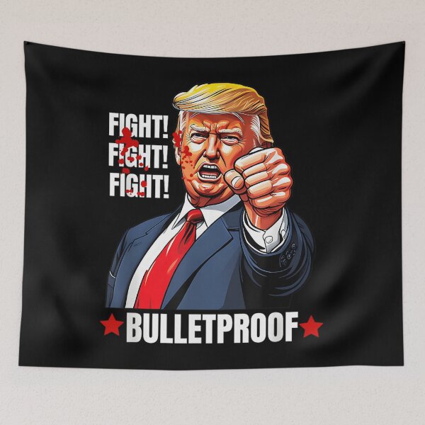 Item preview, Trump Shot Bulletproof Bloody Ear Bleeding Butler Pa Trump designed and sold by mariannilda70.