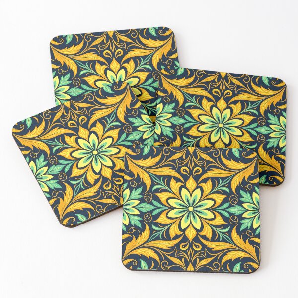 Item preview, Colorful, Flowers & Leaves, Abstract Artistic Stylize, Symmetrical Repeated Texture Pattern (image size 8320x12480) designed and sold by Digital-Davinci.