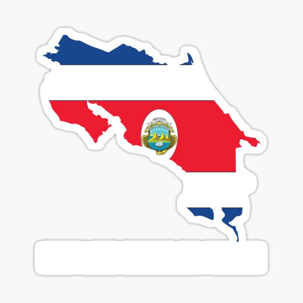 Hispanic Heritage Month Costarica Gift Sticker