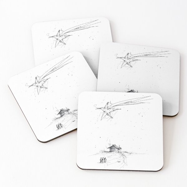 Item preview, Bethlehem Star Over Nativity with Three Kings designed and sold by SleekLineSketches.