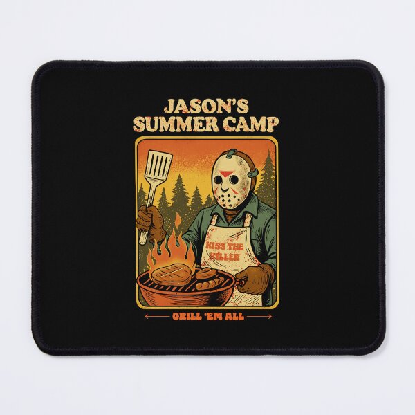Item preview, Jason Voorhees BBQ Camp Retro Horror Parody designed and sold by Minecrafttt34.