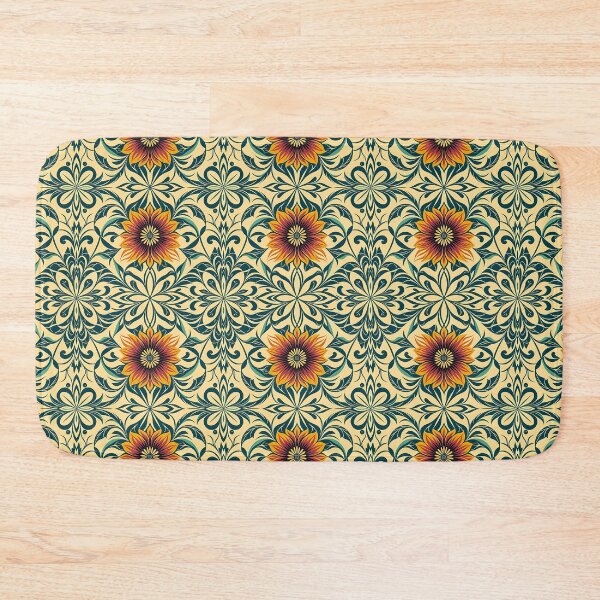 Item preview, Colorful, Flowers & Leaves, Abstract Artistic Stylize, Symmetrical Repeated Texture Pattern (image size 8320x12480) designed and sold by Digital-Davinci.