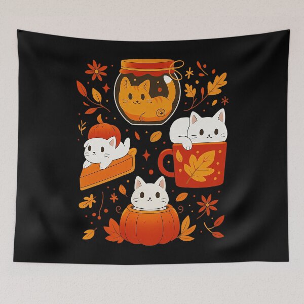 Item preview, Pumpkin Party Kittens designed and sold by Sunset4Bones.