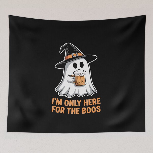 Item preview, I'm Only Here for the Boos Halloween Spooky Humor, Men Women designed and sold by JonBarnes22.