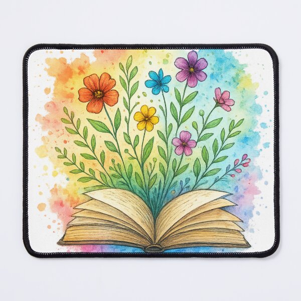 Item preview, Blooming Enchanted Book | Floral Fantasy Reading designed and sold by thatgirlrenee91.