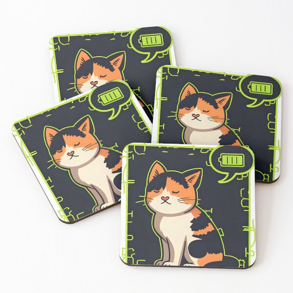 Item preview, Fluffy Calico Cat Art designed and sold by OMAR-AMANY.