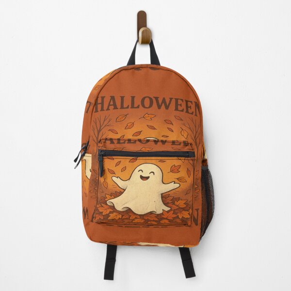 Item preview, Happy Halloween Ghost in Autumn – Cute and Festive Design designed and sold by CL7CasaLibra7.