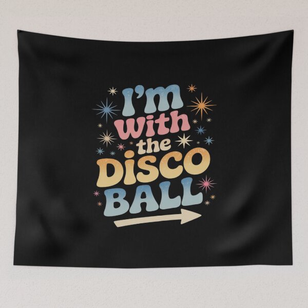 Item preview, I'm With The Disco Ball Halloween Lazy DIY Costume Party designed and sold by JulienAureo.