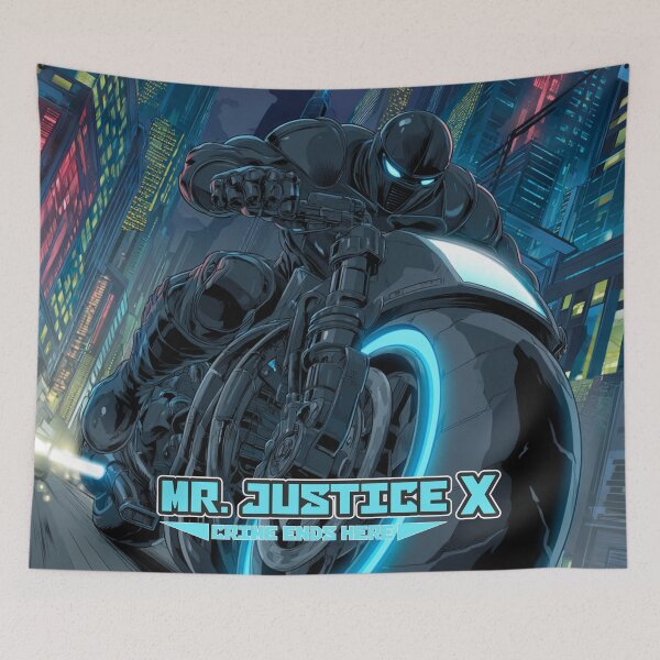 Item preview, MR. JUSTIC X-CRIME ENDS HERE designed and sold by LuharBrothers.