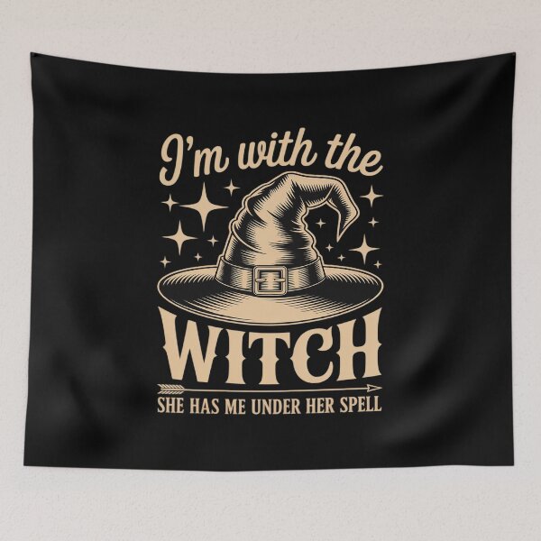 Item preview, I'm With The Witch She Has Me Under Her Spell - Halloween designed and sold by JulienAureo.