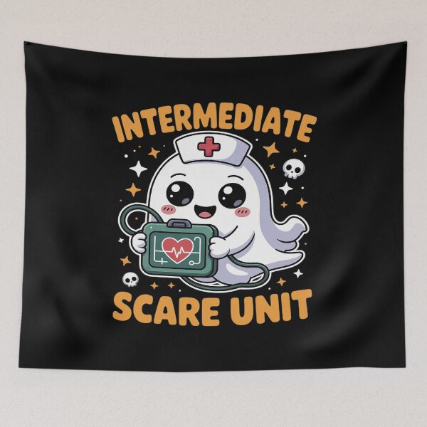 Item preview, IMCU Intermediate Care Scare Unit Halloween Spooky Nurse designed and sold by JulienAureo.