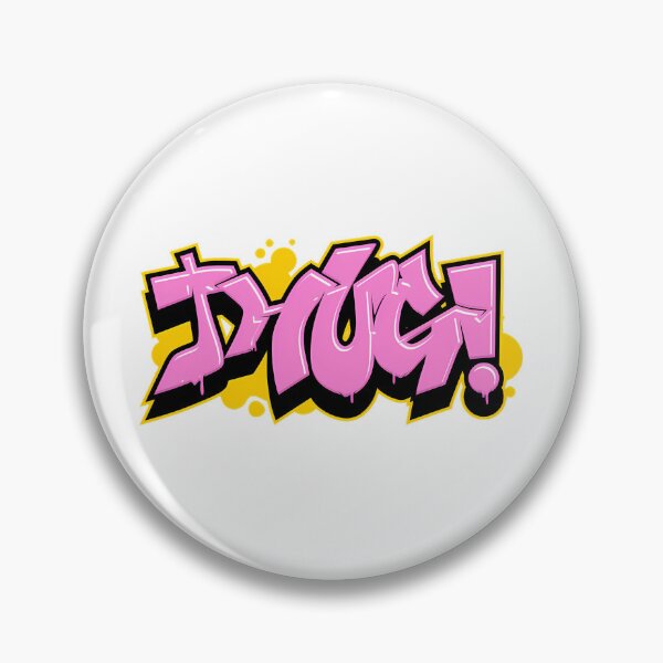 Item preview, Thug Graffiti - Bold Pink Dripping Street designed and sold by SipanjiGFArt.
