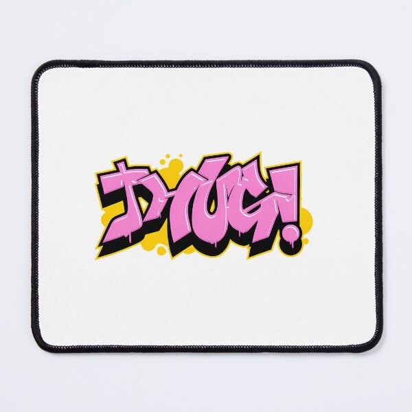 Item preview, Thug Graffiti - Bold Pink Dripping Street designed and sold by SipanjiGFArt.