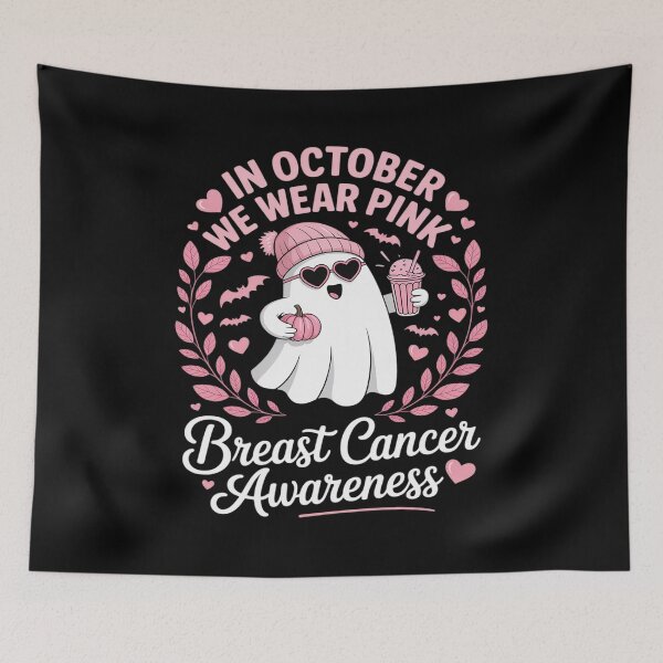 Item preview, In October We Boo Wear Pink Breast Cancer Awareness Halloween designed and sold by JulienAureo.