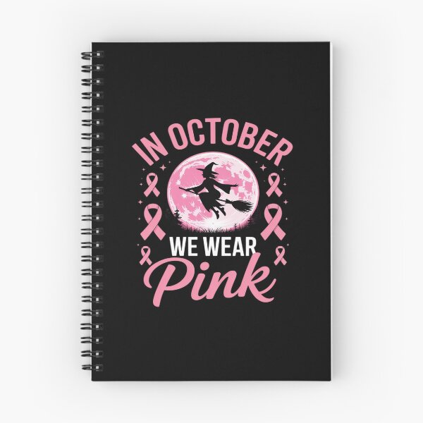 Item preview, in October We Wear Pink Ribbon Witch Halloween Breast Cancer designed and sold by JulienAureo.