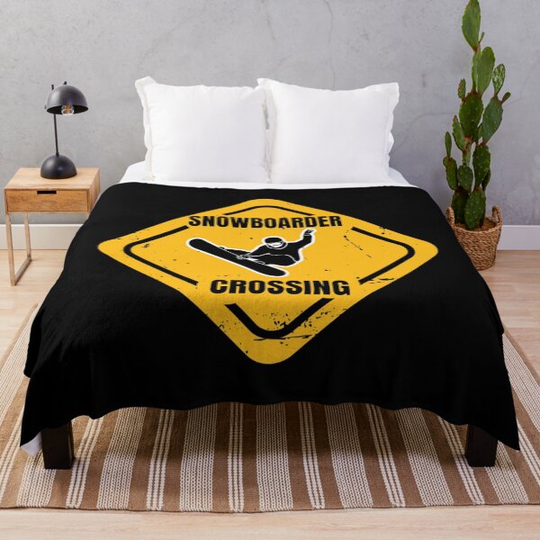 Item preview, Funny Attention Sign Snowboarder Crossing Essential . designed and sold by likarayyerly.