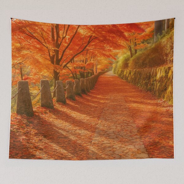Item preview, Autumn Path in Yoshinoyama, Nara, Japan designed and sold by NihonKamonScape.