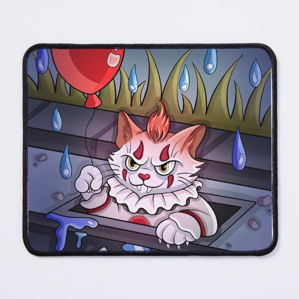 Item preview, Creepy Clown Cat in Drain - “Scaredy Cats”  designed and sold by jaslockettillus.
