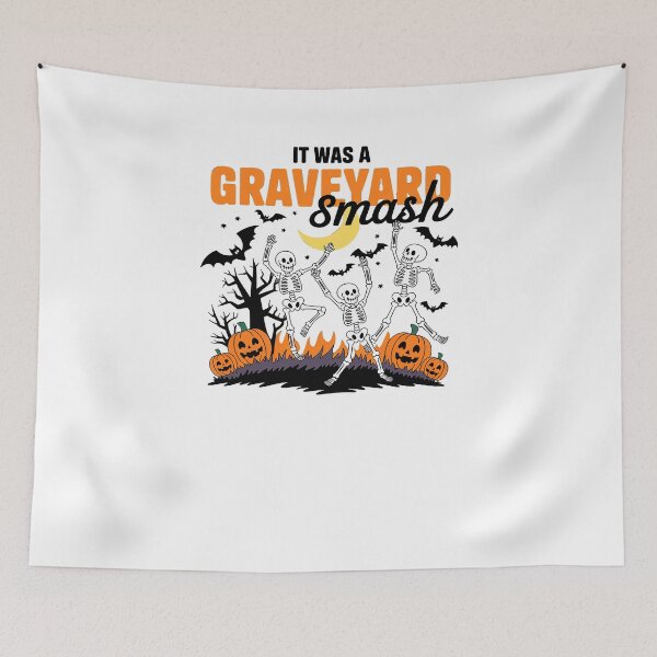 Item preview, It Was A Graveyard Smash Skeleton Dancing Halloween Spooky  designed and sold by JulienAureo.