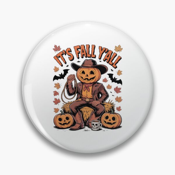 Item preview, It’s Fall Y’all Western Cowboy Pumpkin Halloween designed and sold by JulienAureo.