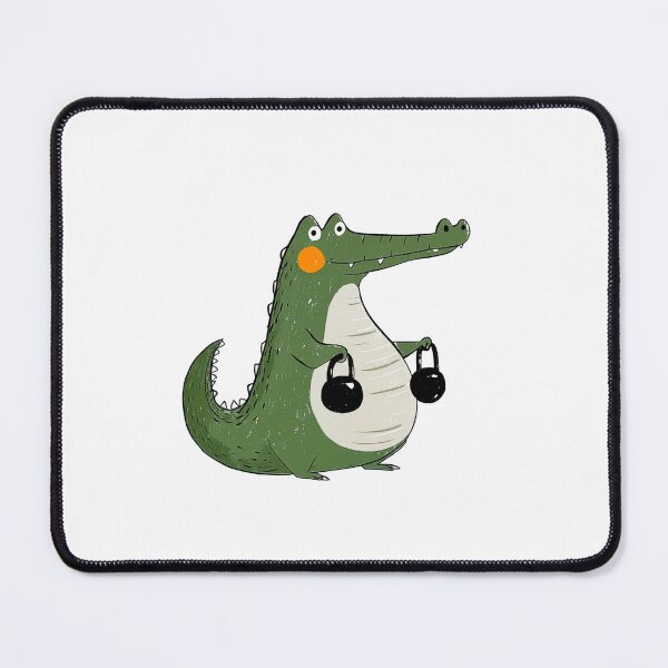 Item preview, An alligator with kettlebells  designed and sold by Baart72.