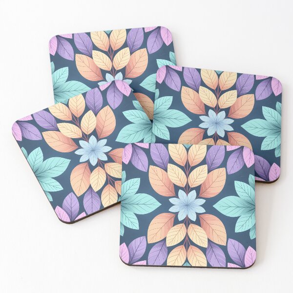 Item preview, Colorful, Flowers & Leaves, Abstract Artistic Stylize, Symmetrical Repeated Texture Pattern (image size 8320x12480) designed and sold by Digital-Davinci.
