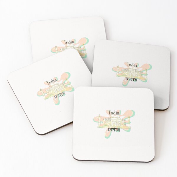 Item preview, Hand-Drawn Taj Mahal Art | Ancient India Script Design | Unique Travel Gift designed and sold by Soft Strength Studio.