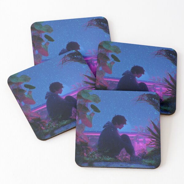 Item preview, Lo-fi Anime Neon Rain Design designed and sold by Guesso.