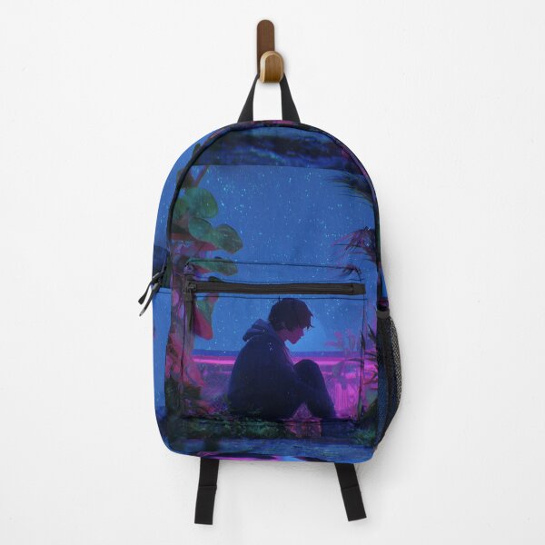Item preview, Lo-fi Anime Neon Rain Design designed and sold by Guesso.