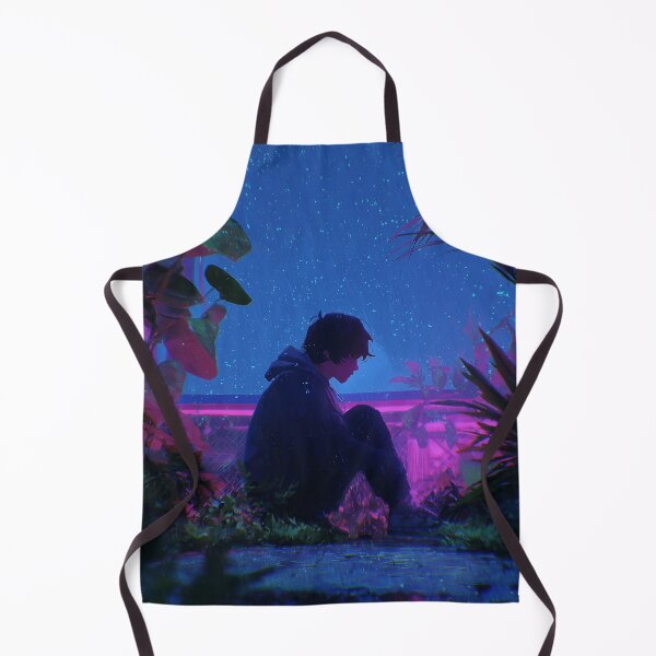 Item preview, Lo-fi Anime Neon Rain Design designed and sold by Guesso.