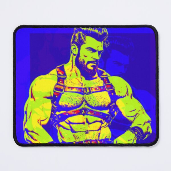 Item preview, Gay Leather Pop Art Gay Leather Bar Daddy San Francisco Gay Pride Graphic Design designed and sold by ItsAKinkThing.