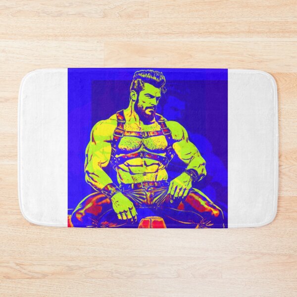 Item preview, Gay Leather Pop Art Gay Leather Bar Daddy San Francisco Gay Pride Graphic Design designed and sold by ItsAKinkThing.