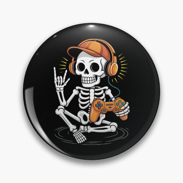 Item preview, Halloween Skeleton Gamer Video Gaming designed and sold by brynatshop.