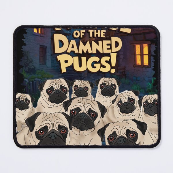 Item preview, Village of the damned Pugs Halloween designed and sold by CoolCrazyQuirky.
